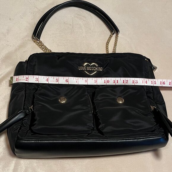 LOVE Moschino Nylon Puffer Tote with Bonus - NWOT - Picture 9 of 13